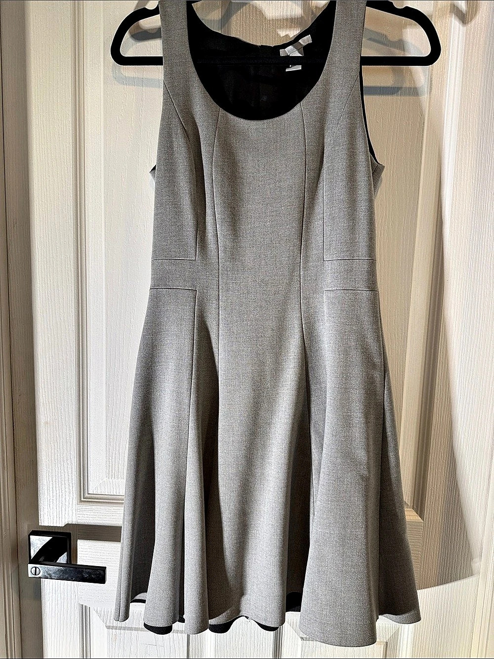 H&M Women's A-Line Midi Dress Gray Size 6 Like New